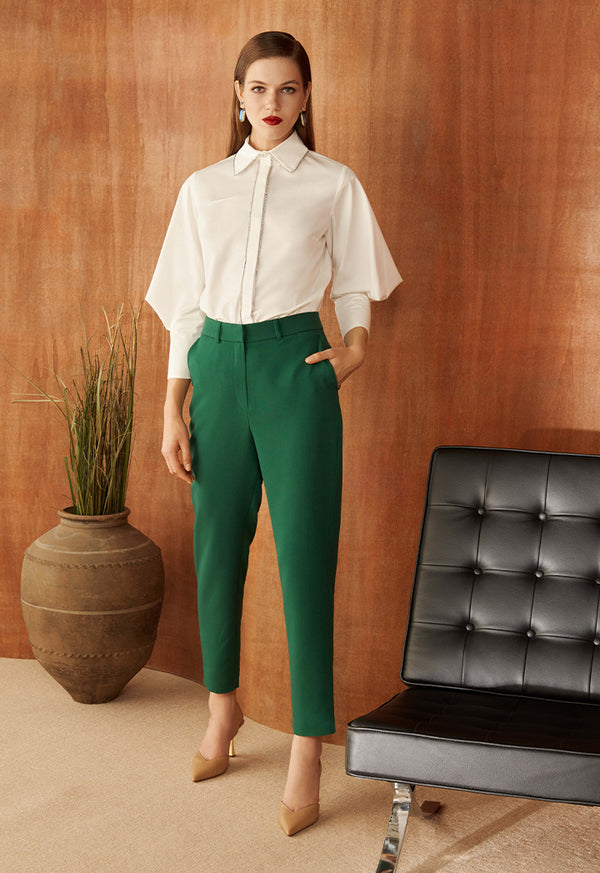 Choice Straight-Cut Trouser Green