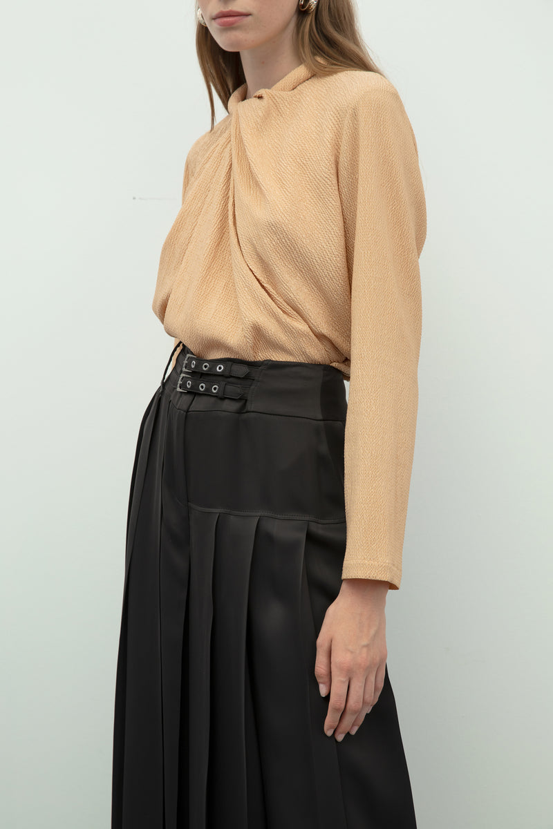 Baqa Double Belt Detail Trouser Black