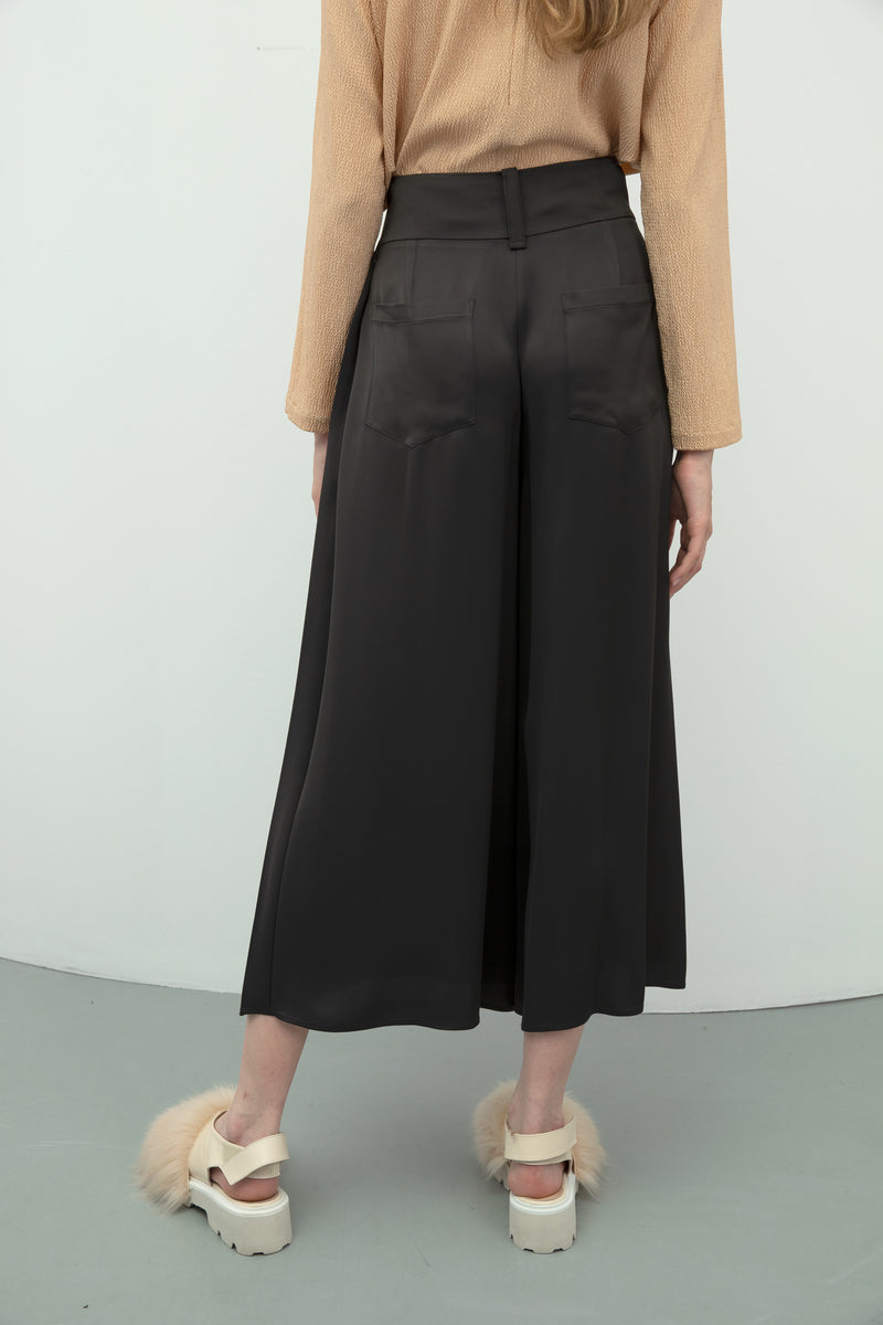 Baqa Double Belt Detail Trouser Black