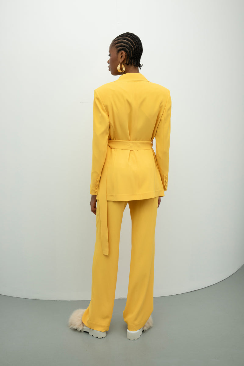 Baqa Straight Fit Trouser Yellow