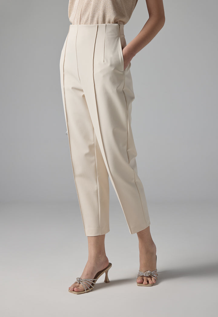 Choice Straight Legs Basic Trousers Cream