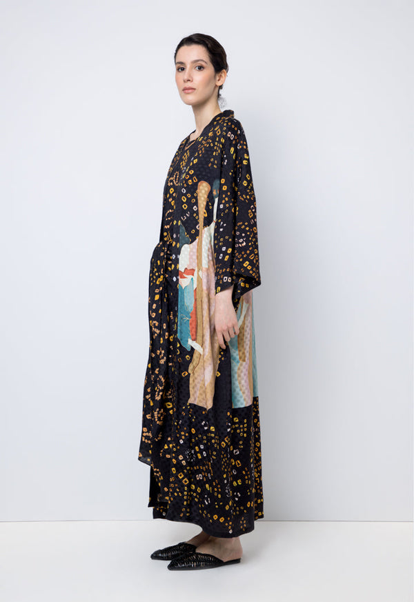 Choice Printed Long Sleeves Abaya Printed Multi