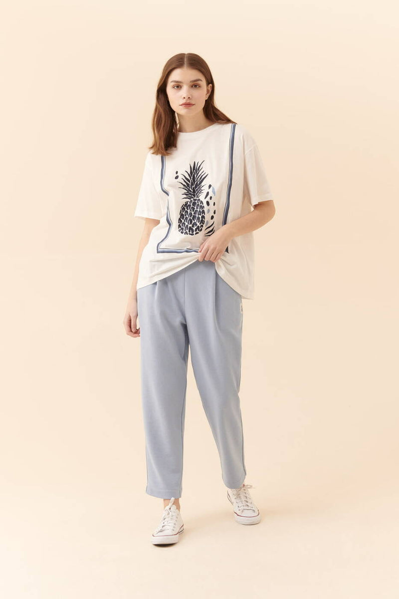 Roman Printed Pineapplet-Shirt White