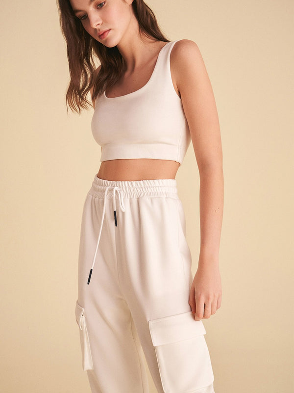 Nocturne Cargo Jogging Pants White