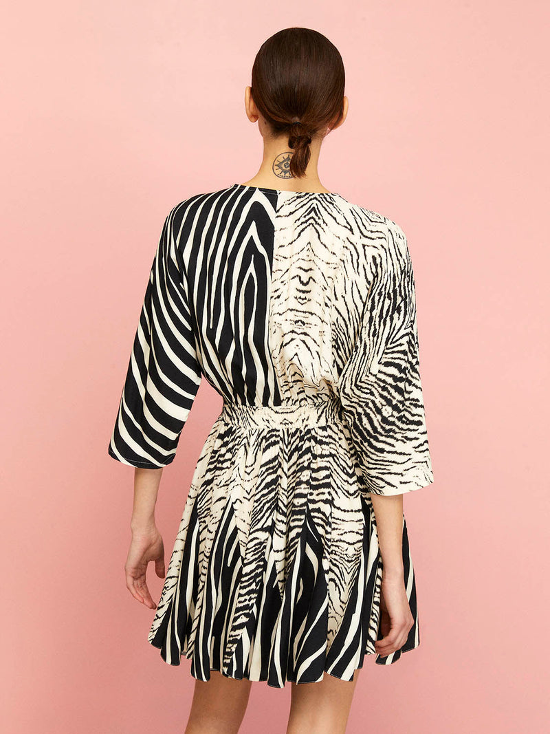 Nocturne Zebra Print Mini Dress Varyant