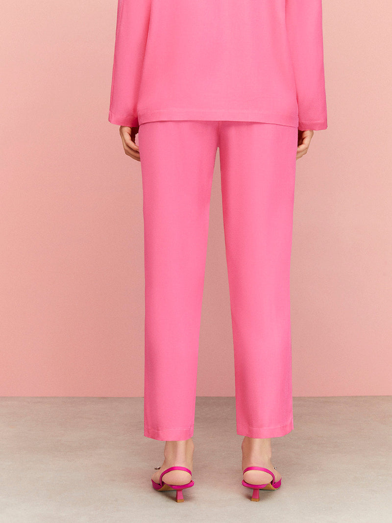 Nocturne High-Waisted Carrot Pants Fuchsia