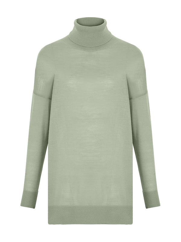 Nocturne Turtleneck Knit Sweater Khaki