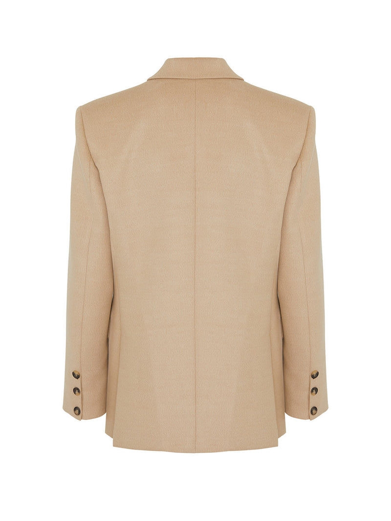 Nocturne Doubl-Breasted Blazer Beige