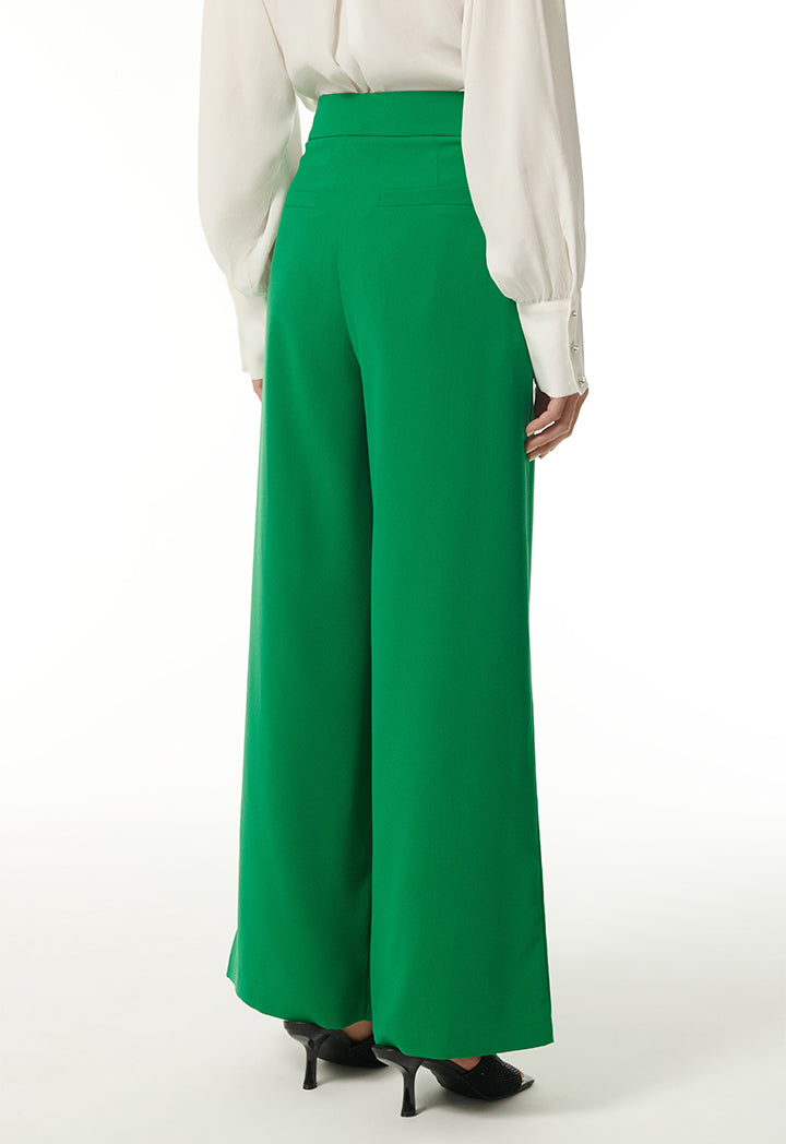 Choice Trousers With Metal Button Accessory Green